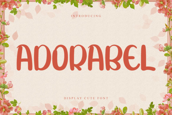 Adorabel: The Display Font for Crafters and Product Creators