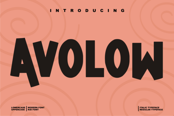 Avolow: The Bold Display Font for Your Craft Business