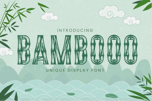 Bambooo: A Modern and Unique Display Font for Creative Projects