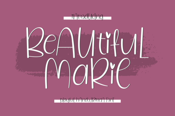 Beautiful Marie: A Friendly Font for Your Business Branding