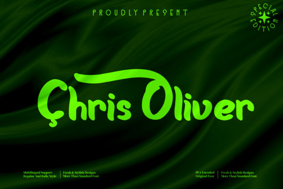 Chris Oliver: A Lovely Display Font for Crafters and Creators