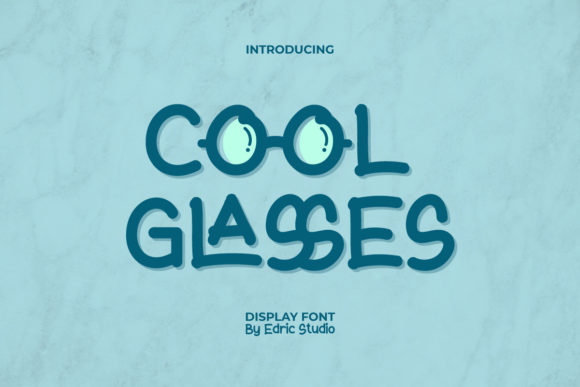 Cool Glasses: A Playful Display Font for Crafters