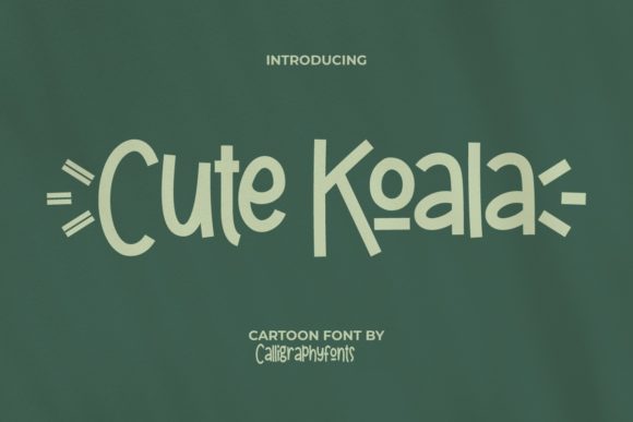 Cute Koala: The Friendly Display Font for Editorial Projects