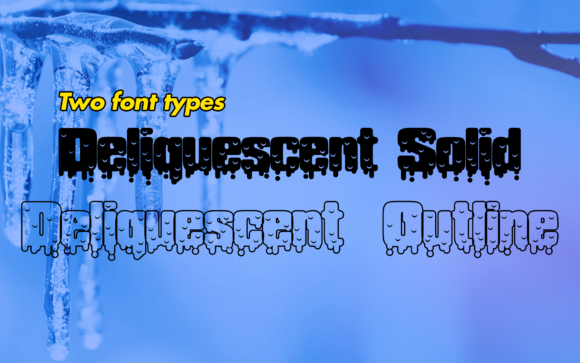 Deliquescent: A Frost-Inspired Display Font