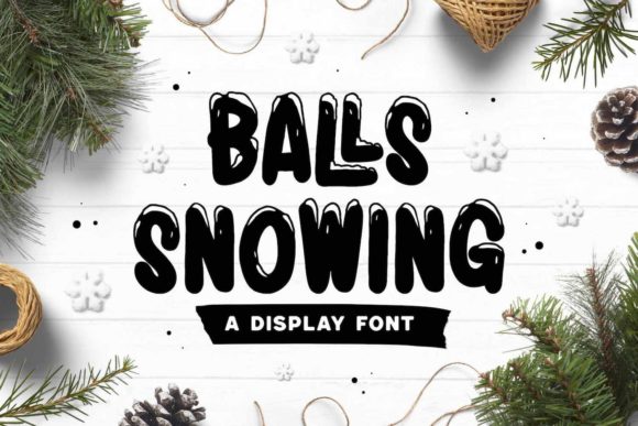 Exploring Balls Snowing: A Festive Display Font for Your Designs