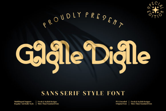 Giglle Diglle: A Vintage Display Font for Small Business Brands
