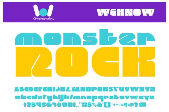Monster Rock Font Review: Modern Display Typeface for Bold Branding