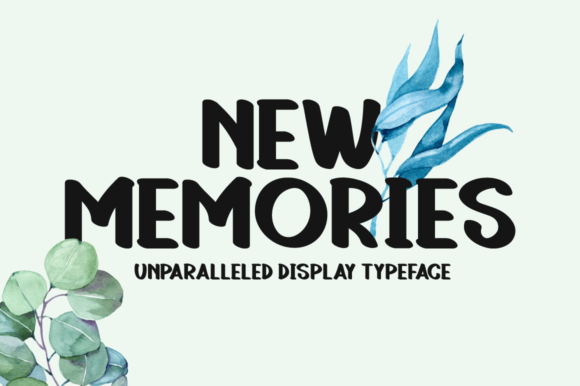 New Memories: A Display Font for Timeless Brand Identity