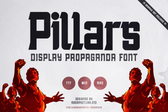 Pillars: A Bold Display Font for Campaigns That Command Attention
