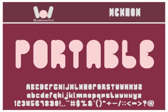 Portable: A Techno Display Font for Editorial Impact