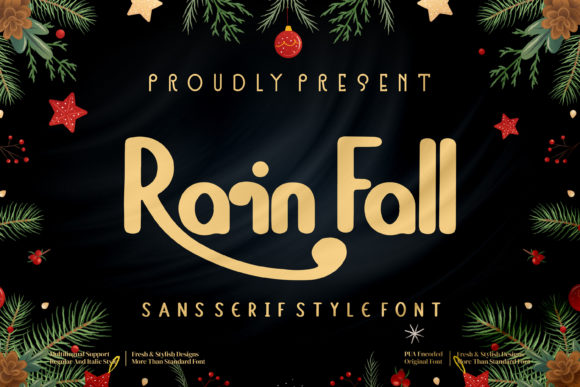 Rain Fall: A Chic Font for Elevating Your Brand Identity