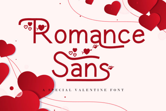 Romance Sans: A Modern Display Font for Creative Product Design