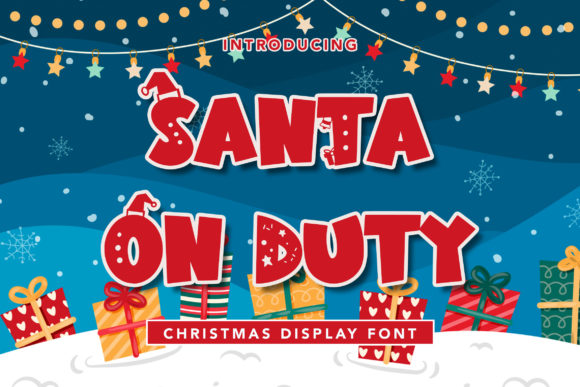 Santa on Duty: A Christmas-Themed Display Font for Editorial Design