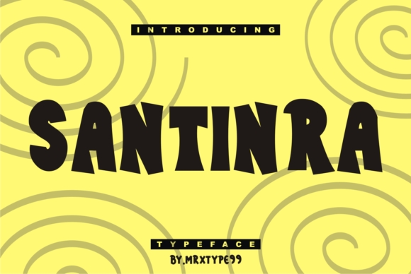 Santinra: A Premium Display Font for Editorial Design