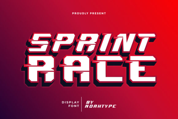 Sprint Race: A Dynamic Display Font for Digital Branding