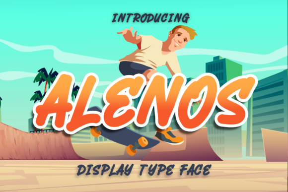 The Alenos Display Font for Editorial Design