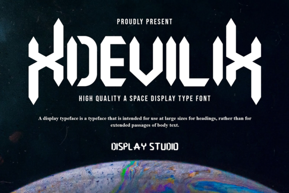 Xdevilix Font Review: A Space-Inspired Display Typeface for Campaigns