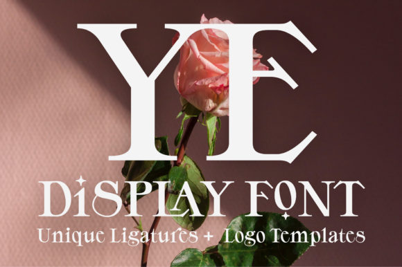 YE: A Premium Display Font for Editorial Design