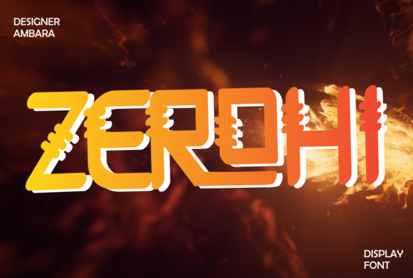 Zerohi: A Creative Display Font for Modern Branding
